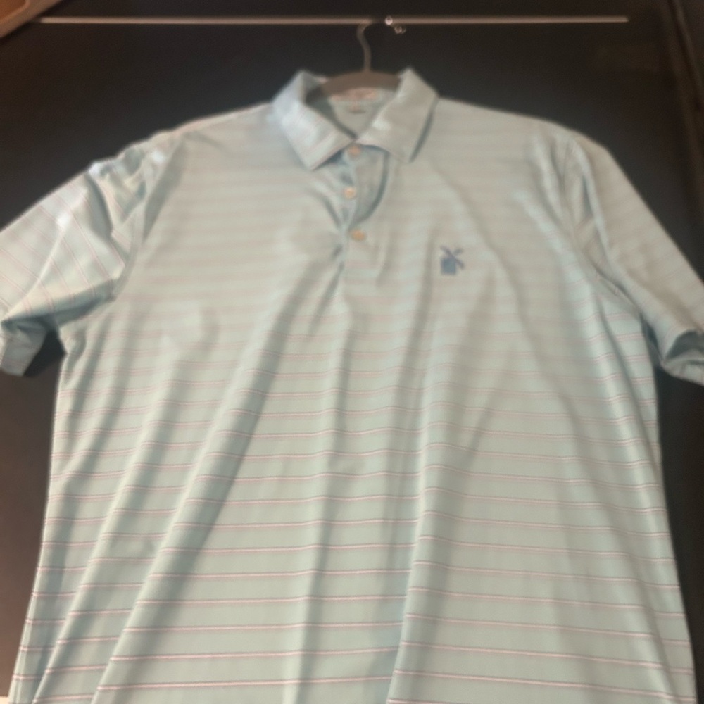 Peter Millar Blue Polo Shirt Classic Style